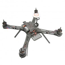 TZT X360 3K Carbon Fiber Mini Quadcopter Aircraft Frame Kit with ESC Motor & Landing skid