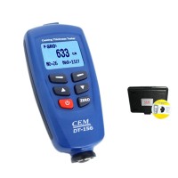 Digital DT-156 Paint Coating Thickness Gauge Meter Tester 0~1250um with Auto F & NF Probe + USB Cable + CD software