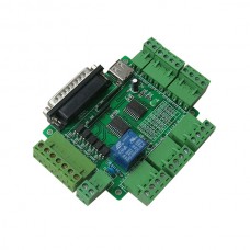 5 Axis CNC Breakout Board Interface For Stepper Motor Driver Mach3 W/ USB Cable