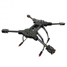 HMF600 H-Shaped Alien Quadcopter Frame Kits Carbon Fiber Foldable Arm w/ Landing Skid for FPV Photography 