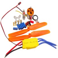 XXD 30A Brushless ESC + 1000kv Motor + A2212 9" inch Fixed Wing Propeller(Default) 930 FPV Combo 