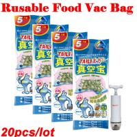 Vacuum Storage Bags for Food with Air Pump Refrigerator Organizer Reusable Food Saver Packages Vacuum Sealer Household 20pcs/lot