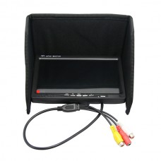 7" FPV LCD Color Monitor Video Screen 7 inch FPV Monitor w/ Sunhood for Rc Multicopter Car