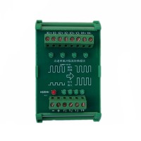 4CH 5V to 24V Grating Ruler PLC Impulse Convertor High Speed Conversion Photoelectricity Isolation IO Interface Board