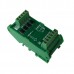 HSF04M 4 Band PLC Amplifier Board Magnetic Valve Driver Module w/Guide Rail Holder Mitsubishi Omron Siemens