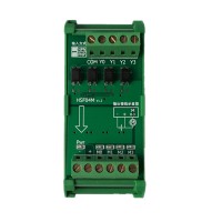 HSF04M 4 Band PLC Amplifier Board Magnetic Valve Driver Module w/Guide Rail Holder Mitsubishi Omron Siemens