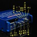 12V/220V Card Remote Amplifier / FM Power Memory Song Cycle / TAD7377 Tube Amplifier HIFI (Black/Blue Color)
