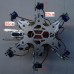 Aluminium Hexapod Robotics Spider 6DOF Biped Robot Frame Kit w/ 24CH Controller Servo Receiver