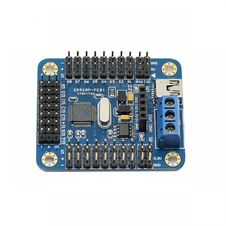 Upgrade 16 Channel Servo Motor Control Driver Board For Arduino Robot ...