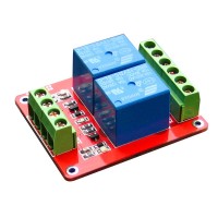 2PCS KLR 2 Channel Relay Module Isolated Low Trigger Dual Terminal Dual Layer PCB 5/12/24V Power