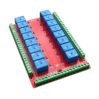 KLR 16 Channel Relay Module Isolated Low Level Trigger Power Dual Terminals Dual PCB 5/12/24V 