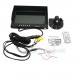 9" Inch Waterproof Monitor Display Quad Pictures 9001-4 w/ Touch Button High Definition for Car Bus Use