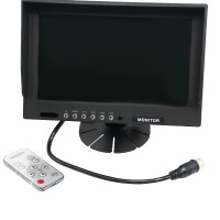 9" Inch Waterproof Monitor Display Quad Pictures 9001-4 w/ Touch Button High Definition for Car Bus Use