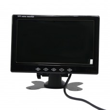 7020 7"Inch TFT LED Monitor Push Button Touch Screen Two Way Video Input One Way Audio Input Remote Control