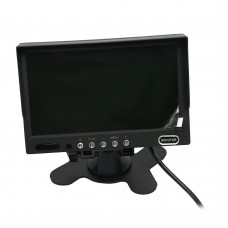 7002-1 7 Inch 2 Channel TFT LCD AV Car Rear View LCD Monitor for Back View/ Side Camera