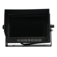 7"Inch HD Digital Touch Screen Car Rear View LCD Monitor 4 Channel 4 PIN Quad Pictures w/ Sunshade