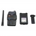 BST-598 6W VHF UHF Radio Walkie Talkie Professional FM Transceiver Double Section Shows Frequency Waiting (Battery not included)