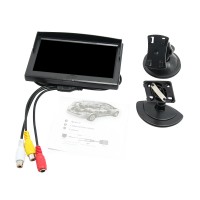 5" Inch 5001 Monitor Display Car Rear View System Stand Security TFT Monitor for Truck Buse Trailer Use
