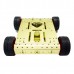 4WD Rubber Wheel Aluminum Mobile Robot Platform Robot Car Chassis Electric Vehicle Underpan Special Robotics Competition