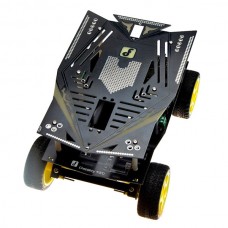 4WD Rubber Wheel Mobile Robot Platform Robot Car Chassis Electric Vehicle Special Robotics Metal Motor