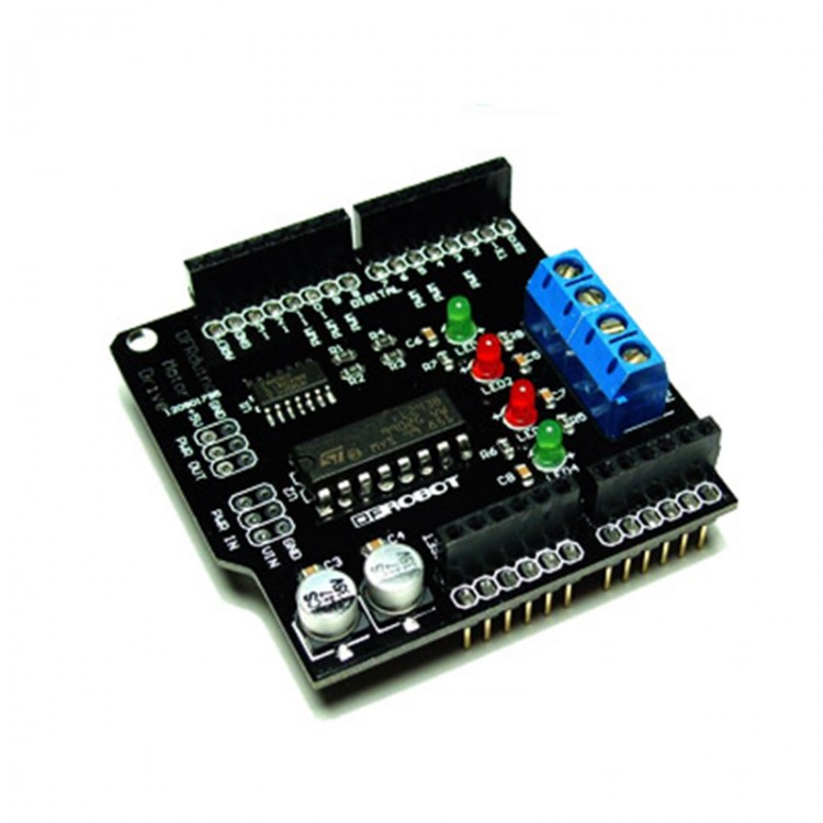 L293 Shield 1a Large Current Dual Channel Motor Driver Board Free