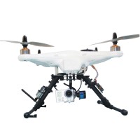 Happy Model DJI Phantom Upgraded Version Brushless Gimbal D-07-T Standard Height Landing Carbon Fiber Skid Kits