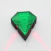 Green Cycling Bike Bicycle Diamond 8 LED Tail Light Rear 2 Laser Lamp Waterproof