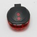 Round Bicycle Laser Tail Light SH-082 (Battery not Included)