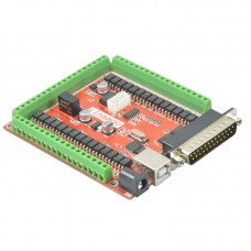 6 Axis CNC Stepper Motor Driver Breakout Board USB MACH3 USBCNC Interface Board w/ Controller for CNC Engraving Machine