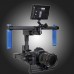 TZT Handheld Carbon Fiber 2 Axis Gimbal Handle W/ Motor for DSLR Camera 5D2 5D3 D800