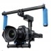 TZT Handheld Carbon Fiber 2 Axis Gimbal Handle W/ Motor for DSLR Camera 5D2 5D3 D800