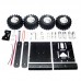4WD Aluminum Mobile Robot Platform Educational Car Chassis Vehicles for Competition
