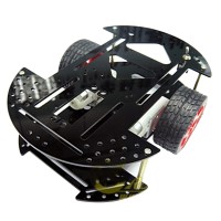 2WD Rubber Wheel Light Weight Mobile Car Chassis Robot Mobile Platform