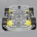 4WD Smart Car Chassis Robotic Car Magnetic Motor Dtection Obstacles Avoidance RC for Competition