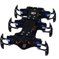 Hexapod1 Six-Legs Black Spider Robot Super Cool (12Servo + Frame)