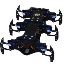 Hexapod1 Six-Legs Black Spider Robot Super Cool (12Servo + Frame)