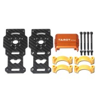 TL96026-02 Dia 25MM Carbon Fiber Motor Mounting Base Tube Fixture for DIY Hexa Octa Multi-rotor Aircraft Orange