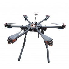 Retractable Electronic Landing Gear 25mm Tube Fixture with Controlling Board and 2 BEC Power Supply Module 5V 5A for Tarot Hexa Octa Multicopter