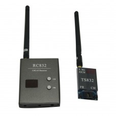 FPV 5.8G A/V 32Ch Transmitting (TX) Module TS832+ RC832 Receiver (RX) W/ LED Channel Display 32CH RP-SMA RC832