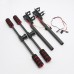 Carbon Fiber FPV Landing Gear Retractable Landing Gear Electronic Skid for Mulit rotor FPV