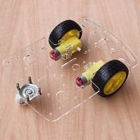 2WD V49 Smart Car Chassis Kit Tracking Obstacle Avoidance Remote Controller for Competition