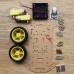 2WD V53 Smart Car Chassis Kit Tracking Coded Disc Remote Controller Obstacles Avoidance for Competition