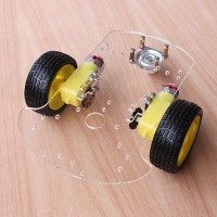 2WD V52 Smart Car Chassis Kit Tracking Coded Disc Remote Controller Obstacles Avoidance for Competition