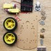 2WD V52 Smart Car Chassis Kit Tracking Coded Disc Remote Controller Obstacles Avoidance for Competition