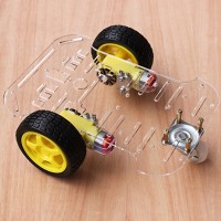 2WD V50 Smart Car Chassis Kit Tracking Encoder Disc Remote Controller Obstacles Avoidance for Competition