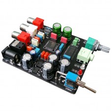 Digital Decode Board Optical Fiber Coaxial DAC TDA1305 Decoding Board w/ Amp Output Plug Hole