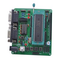 3-3 STC12 Dual Serial Port Singlechip Development Board STC12LE STC12C5A60S2 AD Liquid Crystal