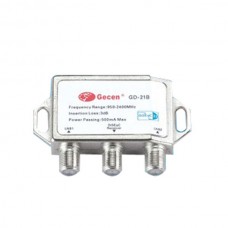 2 X 1 DiSEqC Switch GD-21B 500mA Max Power Passing 950-2400MHz Frequency Range