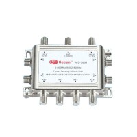 MS-3801 3 In 8 Out 13/18V LNB Voltage Selected Polarization Switch (One Input is Cable TV)