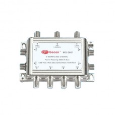 MS-3801 3 In 8 Out 13/18V LNB Voltage Selected Polarization Switch (One Input is Cable TV)